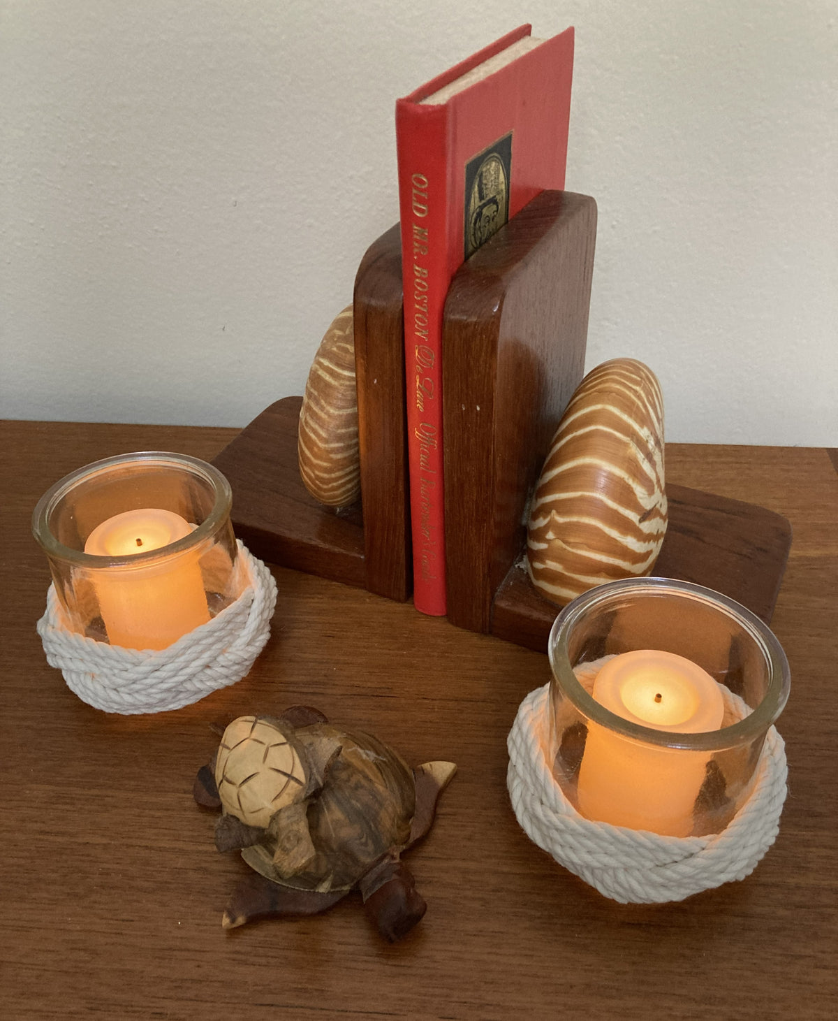 Nautical Coastal White Votive Candle Holder